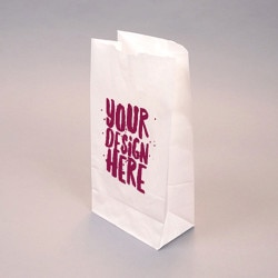 Custom-Printed White Kraft 12-lb Ba
